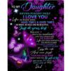 To My Daughter I Love You Be Brave Bold Beautiful Appreciated Sunflower Funny Gift From Dad Black Fleece Blanket, Blankets For Mothers Day To My Daughter I Love You Be Brave Bold Beautiful Appreciated Sunflower Funny Gift From Dad Black Fleece Blanket, Blankets For Mothers Day