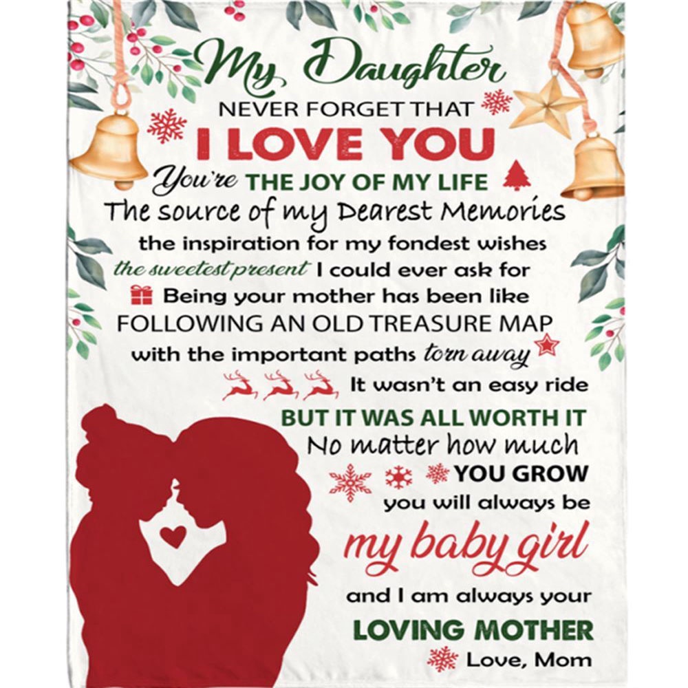To My Daughter Mom Love You Christmas Gift Ideas Blanket, Blankets For Mothers Day To My Daughter Mom Love You Christmas Gift Ideas Blanket, Blankets For Mothers Day