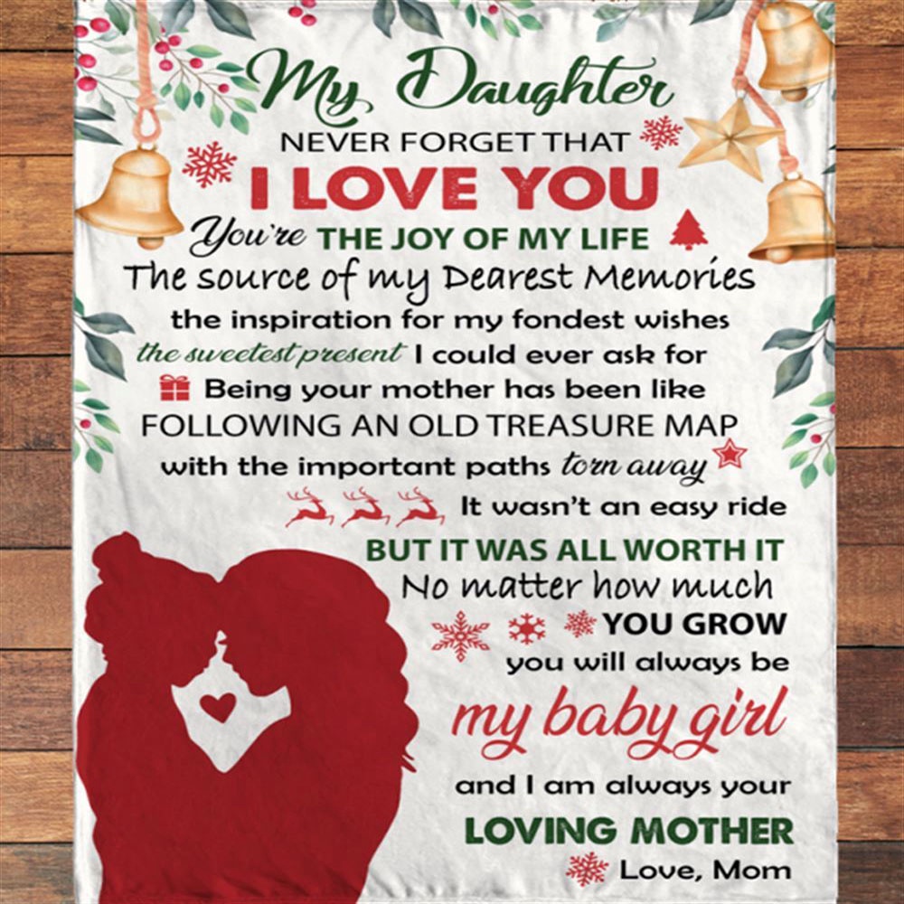 To My Daughter Mom Love You Christmas Gift Ideas Blanket, Blankets For Mothers Day To My Daughter Mom Love You Christmas Gift Ideas Blanket, Blankets For Mothers Day