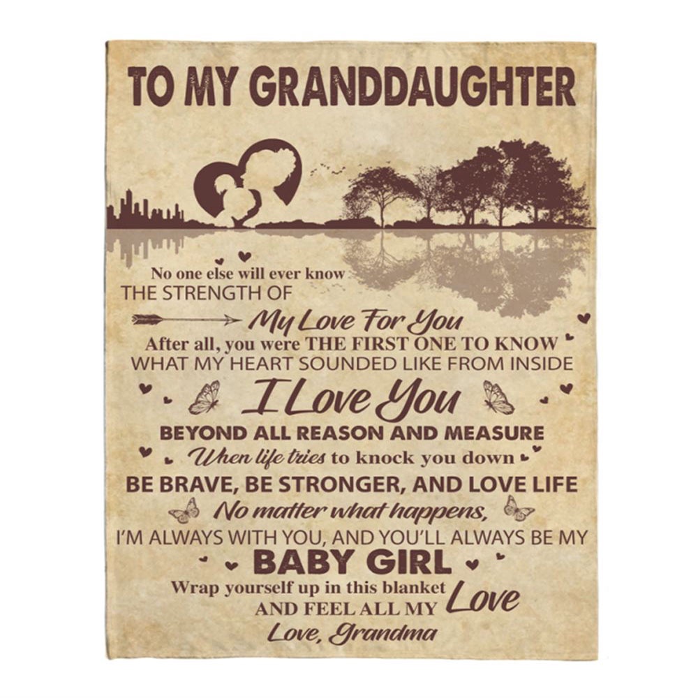 To My Granddaughter Be Brave Stronger Grandma Love You Gift Ideas Guitar Blanket, Blankets For Mothers Day To My Granddaughter Be Brave Stronger Grandma Love You Gift Ideas Guitar Blanket, Blankets For Mothers Day