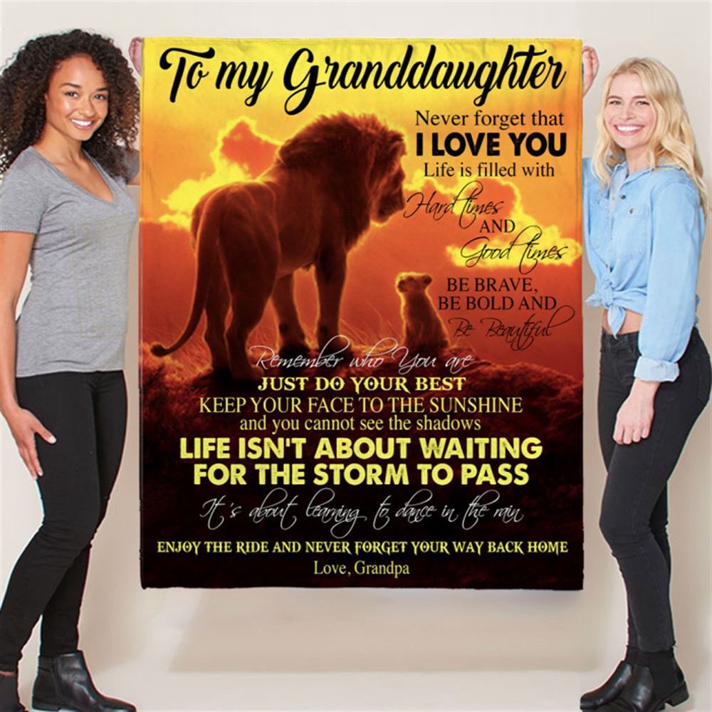 To My Granddaughter Brave Bold Beautiful Gift Ideas From Grandpa Lion Blanket, Blankets For Mothers Day To My Granddaughter Brave Bold Beautiful Gift Ideas From Grandpa Lion Blanket, Blankets For Mothers Day