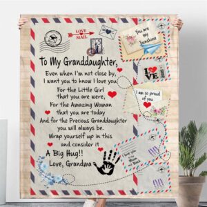 To My Granddaughter Grandma Love You Wrap Yourself Up A Big Hug Letter Envelope Blanket Blankets For Mothers Day 3 shmtoh.jpg