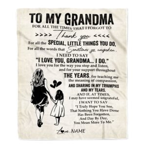 To My Grandma Blanket From Granddaughter For&hellip;