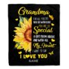 To My Grandma Blanket From Grandkids Grandson Air Mail Letter I Love You, Mother Day Blanket, Personalized Blanket For Mom To My Grandma Blanket From Grandkids Grandson Air Mail Letter I Love You, Mother Day Blanket, Personalized Blanket For Mom
