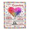 To My Grandma Blanket From Grandson For All The Times That I Forgot To Thank You, Mother Day Blanket, Personalized Blanket For Mom To My Grandma Blanket From Grandson For All The Times That I Forgot To Thank You, Mother Day Blanket, Personalized Blanket For Mom
