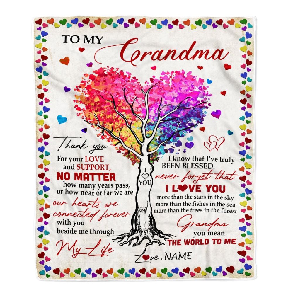 To My Grandma Blanket From Grandkids Never Forget That I Love You You Mean The World to Me, Mother Day Blanket, Personalized Blanket For Mom To My Grandma Blanket From Grandkids Never Forget That I Love You You Mean The World to Me, Mother Day Blanket, Personalized Blanket For Mom