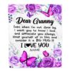 To My Granny Blanket From Granddaughter Grandson I Hope Every Time Bear, Mother Day Blanket, Personalized Blanket For Mom To My Granny Blanket From Granddaughter Grandson I Hope Every Time Bear, Mother Day Blanket, Personalized Blanket For Mom