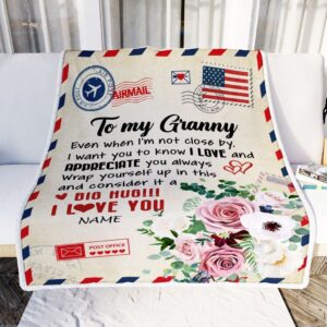 To My Granny Blanket From Grandkids Floral&hellip;