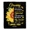 To My Granny Blanket From Grandkids Grandson Air Mail Letter I Love You, Mother Day Blanket, Personalized Blanket For Mom To My Granny Blanket From Grandkids Grandson Air Mail Letter I Love You, Mother Day Blanket, Personalized Blanket For Mom