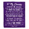 To My Lala Blanket From Granddaughter Grandson Bear I Love You, Mother Day Blanket, Personalized Blanket For Mom To My Lala Blanket From Granddaughter Grandson Bear I Love You, Mother Day Blanket, Personalized Blanket For Mom