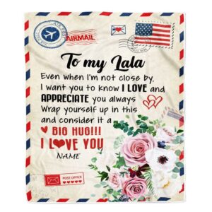 To My Lala Blanket From Grandkids Floral&hellip;