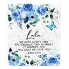 To My Lala Blanket From Grandkids Granddaughter I Want To Say I Love You Sunfower, Mother Day Blanket, Personalized Blanket For Mom