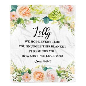 To My Lolly Blanket From Grandkids How&hellip;