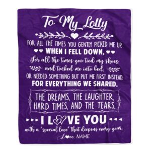 To My Lolly Blanket From Grandkids I&hellip;