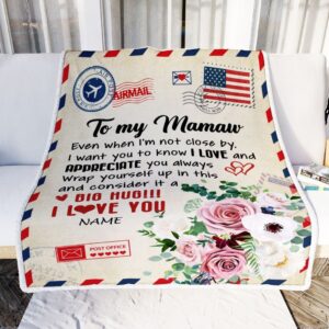 To My Mamaw Blanket From Grandkids Floral&hellip;