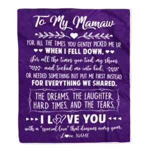 To My Mamaw Blanket From Grandkids I&hellip;