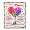 To My Mawmaw Blanket From Granddaughter Grandson Bear I Love You, Mother Day Blanket, Personalized Blanket For Mom To My Mawmaw Blanket From Granddaughter Grandson Bear I Love You, Mother Day Blanket, Personalized Blanket For Mom