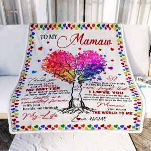 To My Mamaw Blanket From Grandkids Never&hellip;