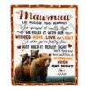 To My Mamaw Blanket From Grandkids Never Forget That I Love You You Mean The World to Me, Mother Day Blanket, Personalized Blanket For Mom