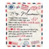 To My Mawmaw Blanket From Grandkids Granddaughter I Want To Say I Love You Sunfower, Mother Day Blanket, Personalized Blanket For Mom