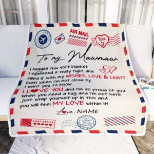 To My Mawmaw Blanket From Grandkids Grandson&hellip;