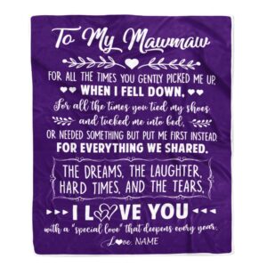 To My Mawmaw Blanket From Grandkids I&hellip;