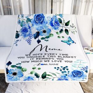 To My Meme Blanket From Grandkids Floral&hellip;