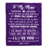 To My Mimi Blanket From Granddaughter Grandson Bear I Love You, Mother Day Blanket, Personalized Blanket For Mom To My Mimi Blanket From Granddaughter Grandson Bear I Love You, Mother Day Blanket, Personalized Blanket For Mom