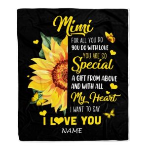 To My Mimi Blanket From Grandkids Granddaughter&hellip;