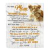 To My Mom Blanket From Daughter Lion I Know It’s Not Easy For A Man To Raise A Child, Mother Day Blanket, Personalized Blanket For Mom To My Mom Blanket From Daughter Lion I Know It’s Not Easy For A Man To Raise A Child, Mother Day Blanket, Personalized Blanket For Mom