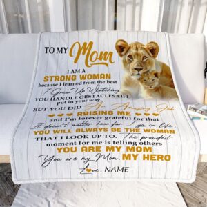 To My Mom Blanket From Daughter Lion&hellip;