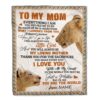 To My Mom Blanket From Daughter Lion I Know It’s Not Easy For A Man To Raise A Child, Mother Day Blanket, Personalized Blanket For Mom To My Mom Blanket From Daughter Lion I Know It’s Not Easy For A Man To Raise A Child, Mother Day Blanket, Personalized Blanket For Mom