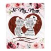 To My Mom Blanket From Daughter Rose Butterfly You Are Appriciated Mom, Mother Day Blanket, Personalized Blanket For Mom To My Mom Blanket From Daughter Rose Butterfly You Are Appriciated Mom, Mother Day Blanket, Personalized Blanket For Mom