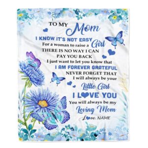 To My Mom Blanket From Daughter Son&hellip;
