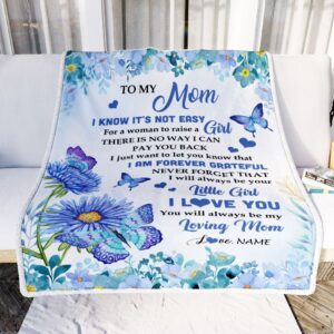 To My Mom Blanket From Daughter Son&hellip;