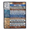 To My Mom Blanket From Daughter Son Floral Air Mail Letter I Love You, Mother Day Blanket, Personalized Blanket For Mom To My Mom Blanket From Daughter Son Floral Air Mail Letter I Love You, Mother Day Blanket, Personalized Blanket For Mom