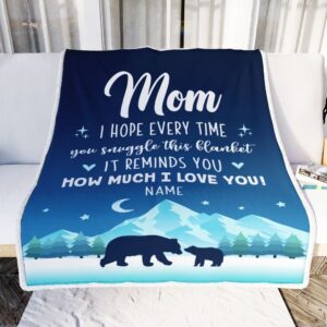To My Mom Blanket From Daughter Son&hellip;