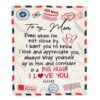 To My Mom Blanket From Daughter Son I Love You Mom Thank You, Mother Day Blanket, Personalized Blanket For Mom To My Mom Blanket From Daughter Son I Love You Mom Thank You, Mother Day Blanket, Personalized Blanket For Mom