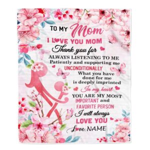 To My Mom Blanket From Daughter Son&hellip;