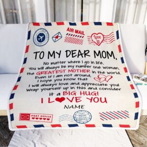 To My Mom Blanket From Daughter Son&hellip;