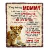 To My Mom Blanket From Daughter Son Letter Air Mail Best Mom Hug, Mother Day Blanket, Personalized Blanket For Mom