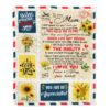 To My Mom Blanket From Daughter Son Love Letter Mail to, Mother Day Blanket, Personalized Blanket For Mom To My Mom Blanket From Daughter Son Love Letter Mail to, Mother Day Blanket, Personalized Blanket For Mom