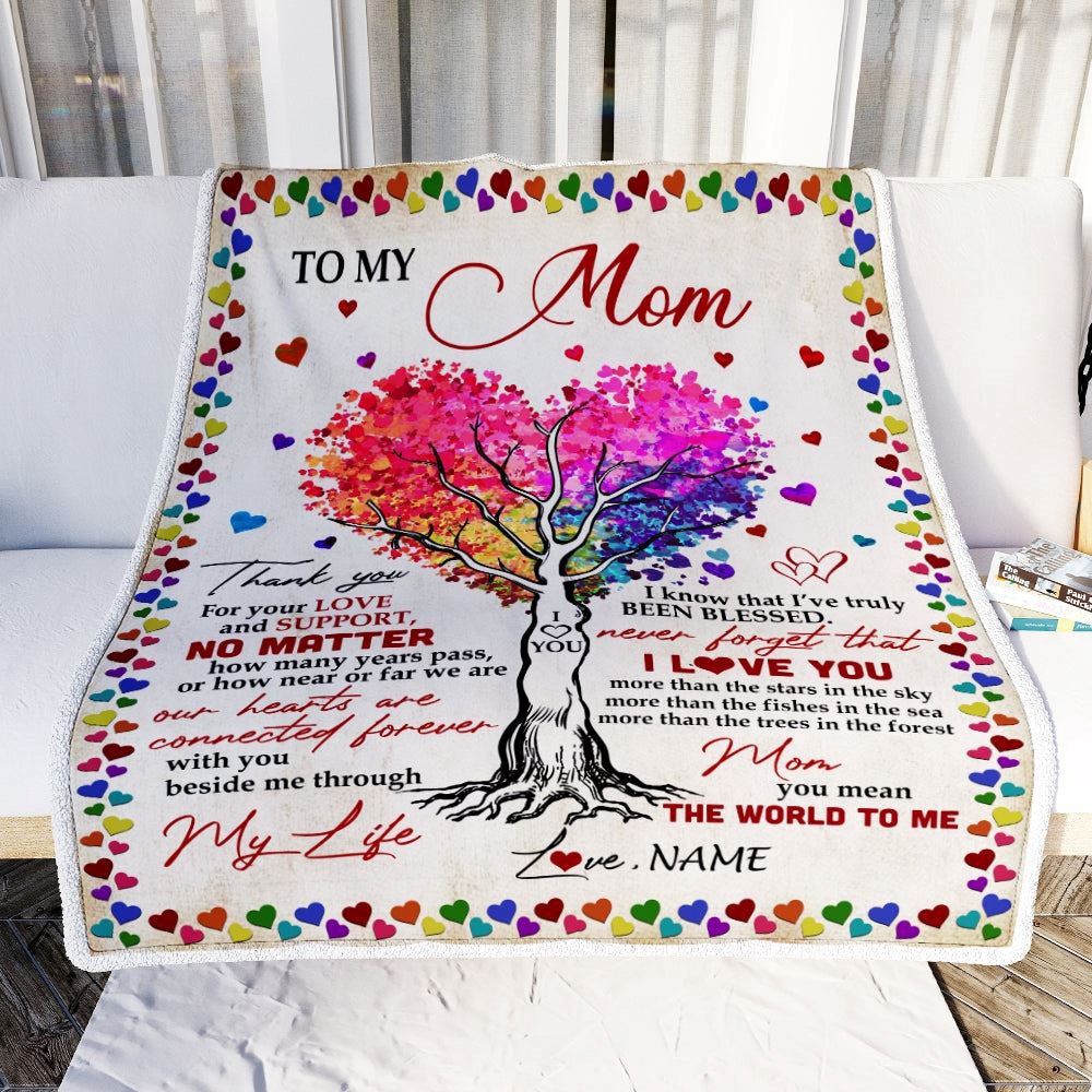 To My Mom Blanket From Daughter Son Never Forget That I Love You You Mean The World to Me, Mother Day Blanket, Personalized Blanket For Mom To My Mom Blanket From Daughter Son Never Forget That I Love You You Mean The World to Me, Mother Day Blanket, Personalized Blanket For Mom