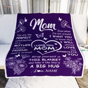 To My Mom Blanket From Daughter Son&hellip;