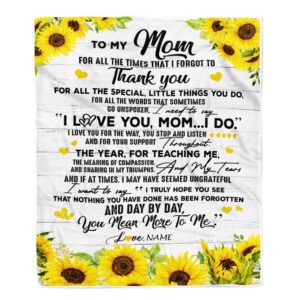 To My Mom Blanket From Daughter Son&hellip;