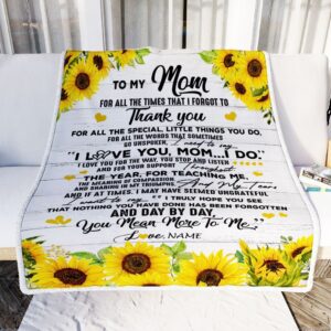 To My Mom Blanket From Daughter Son&hellip;