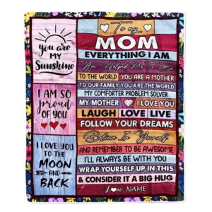 To My Mom Blanket From Daughter Son&hellip;