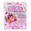To My Mom Blanket From Daughter Son Wood Everything I Am You Helped Me To Be, Mother Day Blanket, Personalized Blanket For Mom To My Mom Blanket From Daughter Son Wood Everything I Am You Helped Me To Be, Mother Day Blanket, Personalized Blanket For Mom