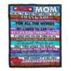 To My Mom Blanket From Daughter Son Wood It A Big Hug Be My Loving, Mother Day Blanket, Personalized Blanket For Mom To My Mom Blanket From Daughter Son Wood It A Big Hug Be My Loving, Mother Day Blanket, Personalized Blanket For Mom