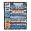To My Mom Blanket From Daughter Son Wood Thank You I Love You, Mother Day Blanket, Personalized Blanket For Mom To My Mom Blanket From Daughter Son Wood Thank You I Love You, Mother Day Blanket, Personalized Blanket For Mom